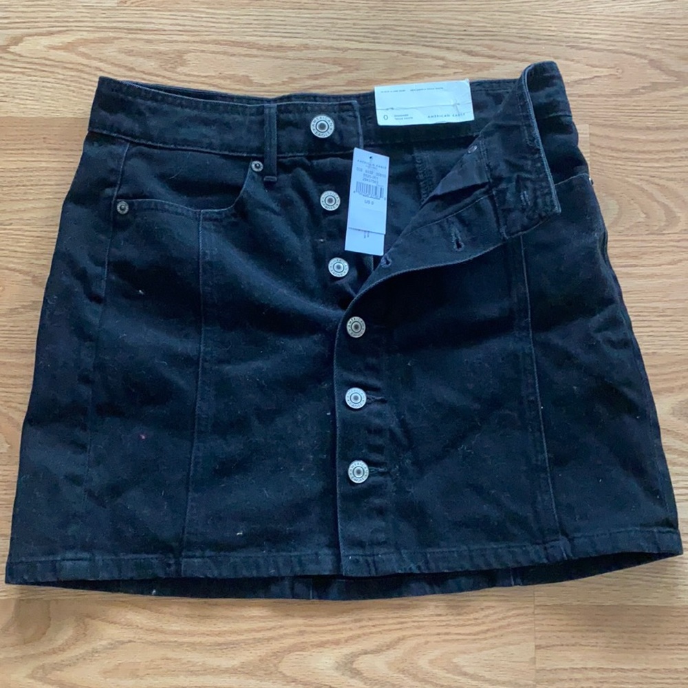 AE Black denim skirt-NWT